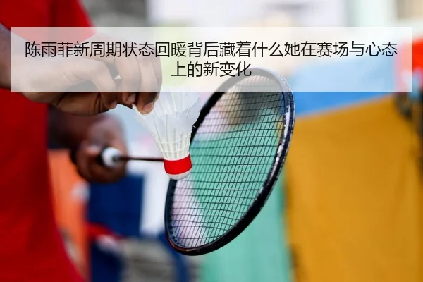 陈雨菲新周期状态回暖背后藏着什么她在赛场与心态上的新变化
